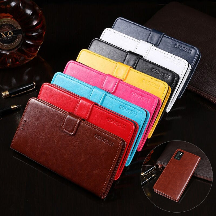 Multi-color leather flip phone wallet cases with card slots, assorted styles