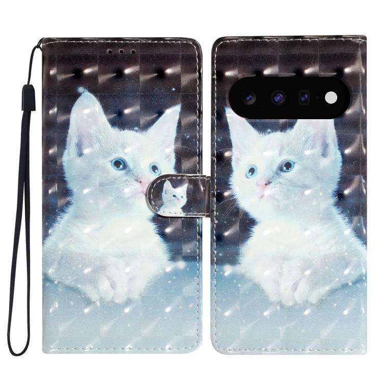 3D Pattern Leather Phone Case, For Google Pixel 11a, For Google Pixel 11 Pro XL, For Google Pixel 11 / 11 Pro, For Google Pixel 9A, For Google Pixel 9 Pro XL, For Google Pixel 9 / 9 Pro, For Google Pixel 8A