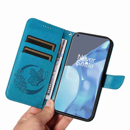 Swallowtail Butterfly Embossed Leather Phone Case, For OnePlus 9 Pro, For OnePlus 9