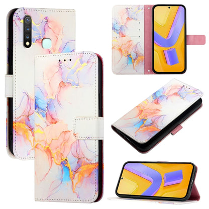 PT003 Marble Pattern Flip Leather Phone Case, For vivo Y30 4G Global, For vivo Y19 / U3 / Y5s / Z5i / U20, For vivo Y27 4G Global