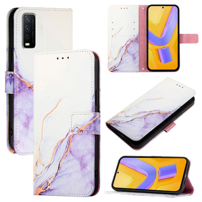 PT003 Marble Pattern Flip Leather Phone Case, For vivo Y30 4G Global, For vivo Y19 / U3 / Y5s / Z5i / U20, For vivo Y27 4G Global