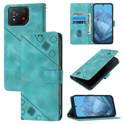 Skin Feel Embossed Leather Phone Case, For Asus Zenfone 12 Ultra, For Asus ROG Phone 9 / 9 Pro, For Asus Zenfone 11 Ultra, For Asus ROG Phone 8