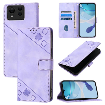 Skin Feel Embossed Leather Phone Case, For Asus Zenfone 12 Ultra, For Asus ROG Phone 9 / 9 Pro, For Asus Zenfone 11 Ultra, For Asus ROG Phone 8