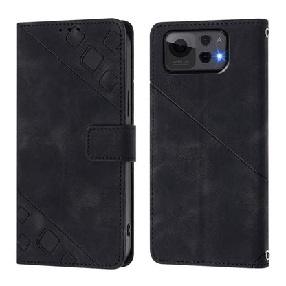 Skin Feel Embossed Leather Phone Case, For Asus Zenfone 12 Ultra, For Asus ROG Phone 9 / 9 Pro, For Asus Zenfone 11 Ultra, For Asus ROG Phone 8