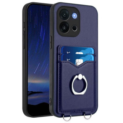 R20 Ring Card Holder Phone Case, For OnePlus 13T, For OnePlus Ace 5 / Ace 5 Pro, For OnePlus Nord CE4 / OPPO K12 5G, For OnePlus Nord CE3 Lite