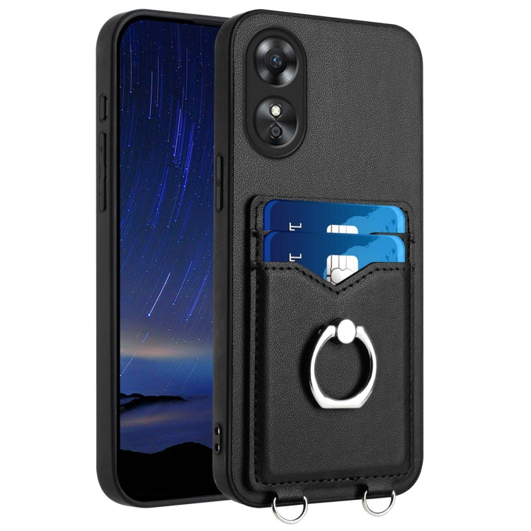 R20 Ring Card Holder Phone Case, For OPPO Reno10 Pro 5G Global, For OPPO A78 4G Global, For OPPO A17 Global, For OPPO A79 5G Global