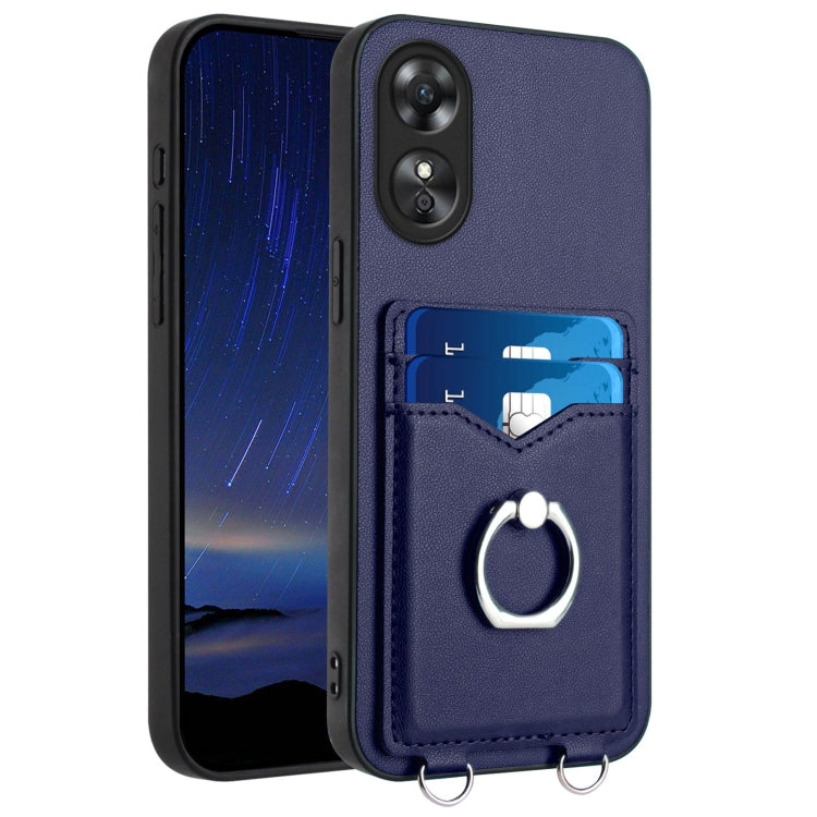 R20 Ring Card Holder Phone Case, For OPPO Reno10 Pro 5G Global, For OPPO A78 4G Global, For OPPO A17 Global, For OPPO A79 5G Global