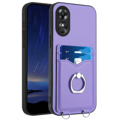 R20 Ring Card Holder Phone Case, For OPPO Reno10 Pro 5G Global, For OPPO A78 4G Global, For OPPO A17 Global, For OPPO A79 5G Global