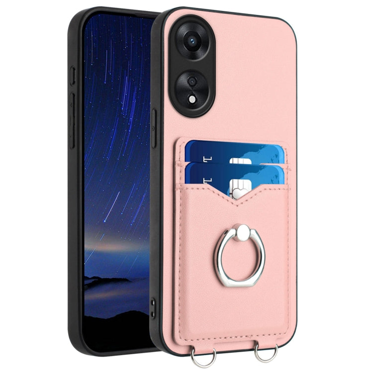 R20 Ring Card Holder Phone Case, For OPPO Reno10 Pro 5G Global, For OPPO A78 4G Global, For OPPO A17 Global, For OPPO A79 5G Global