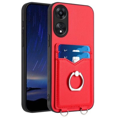 R20 Ring Card Holder Phone Case, For OPPO Reno10 Pro 5G Global, For OPPO A78 4G Global, For OPPO A17 Global, For OPPO A79 5G Global