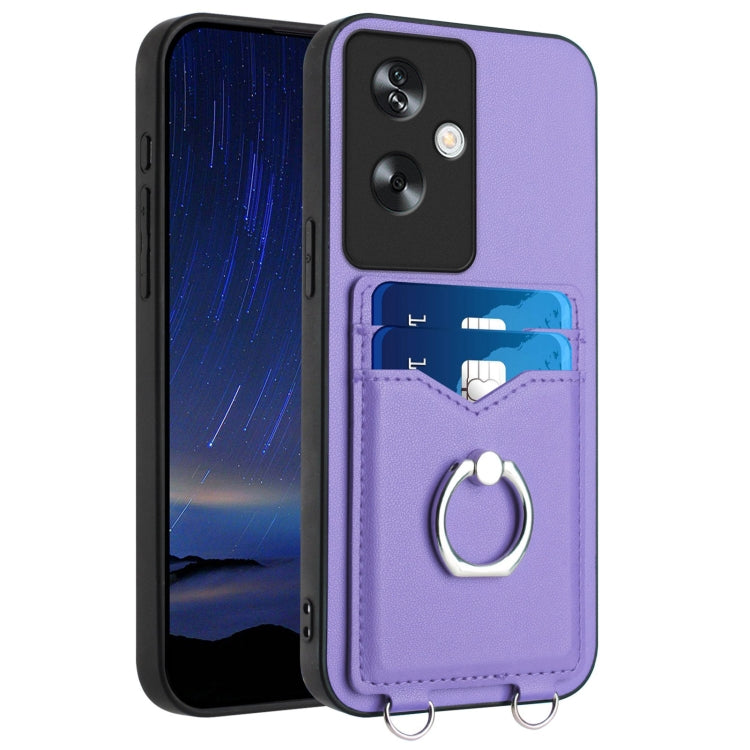 R20 Ring Card Holder Phone Case, For OPPO Reno10 Pro 5G Global, For OPPO A78 4G Global, For OPPO A17 Global, For OPPO A79 5G Global