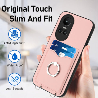 R20 Ring Card Holder Phone Case, For OPPO Reno10 Pro 5G Global, For OPPO A78 4G Global, For OPPO A17 Global, For OPPO A79 5G Global