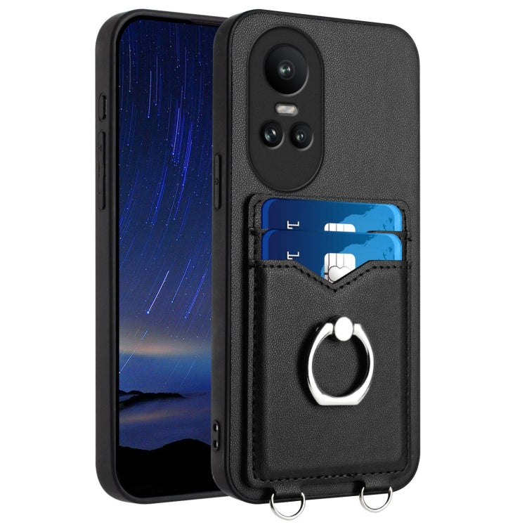 R20 Ring Card Holder Phone Case, For OPPO Reno10 Pro 5G Global, For OPPO A78 4G Global, For OPPO A17 Global, For OPPO A79 5G Global