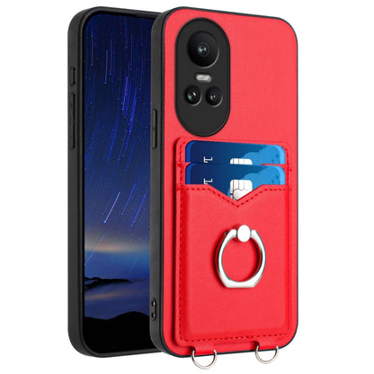R20 Ring Card Holder Phone Case, For OPPO Reno10 Pro 5G Global, For OPPO A78 4G Global, For OPPO A17 Global, For OPPO A79 5G Global