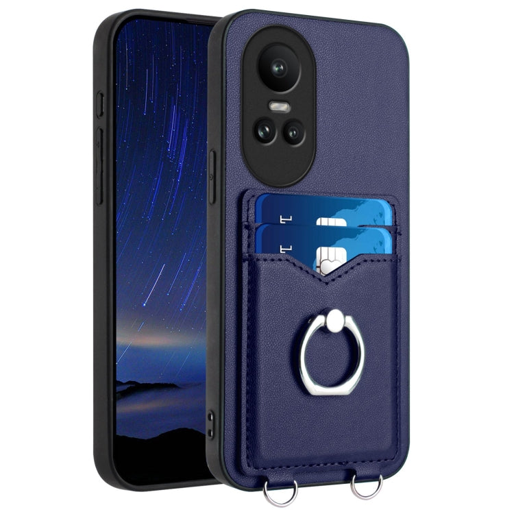 R20 Ring Card Holder Phone Case, For OPPO Reno10 Pro 5G Global, For OPPO A78 4G Global, For OPPO A17 Global, For OPPO A79 5G Global