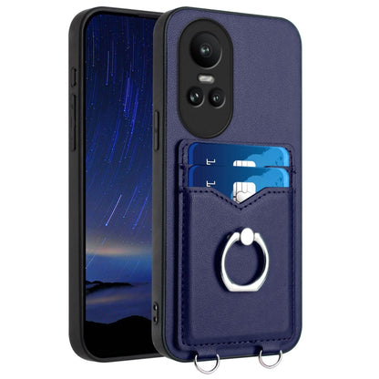 R20 Ring Card Holder Phone Case, For OPPO Reno10 Pro 5G Global, For OPPO A78 4G Global, For OPPO A17 Global, For OPPO A79 5G Global