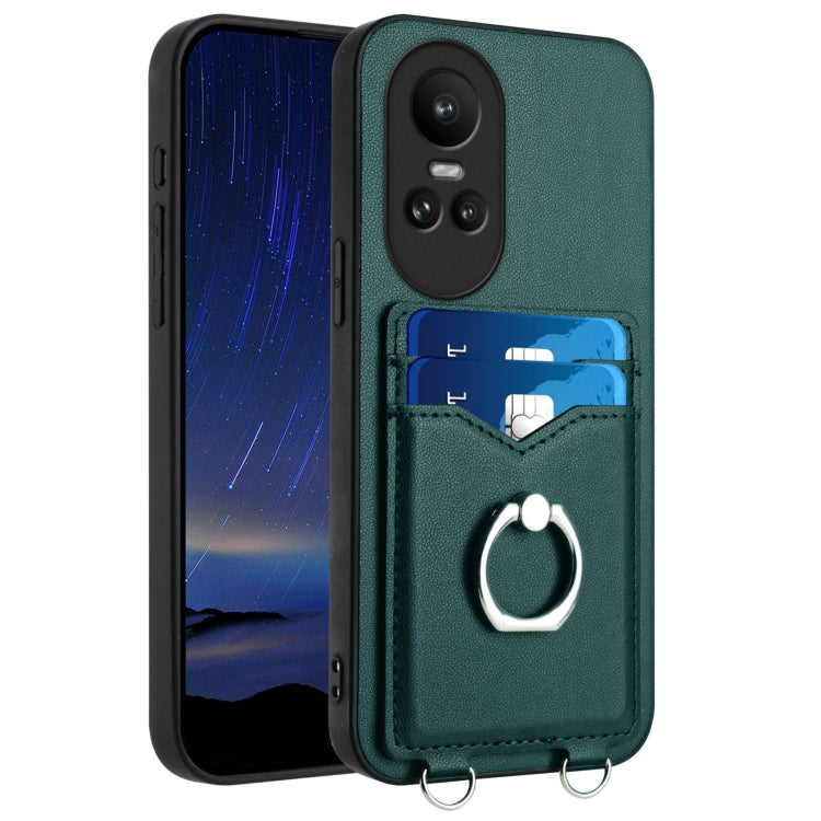 R20 Ring Card Holder Phone Case, For OPPO Reno10 Pro 5G Global, For OPPO A78 4G Global, For OPPO A17 Global, For OPPO A79 5G Global