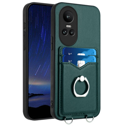 R20 Ring Card Holder Phone Case, For OPPO Reno10 Pro 5G Global, For OPPO A78 4G Global, For OPPO A17 Global, For OPPO A79 5G Global