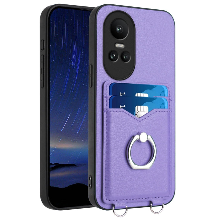 R20 Ring Card Holder Phone Case, For OPPO Reno10 Pro 5G Global, For OPPO A78 4G Global, For OPPO A17 Global, For OPPO A79 5G Global