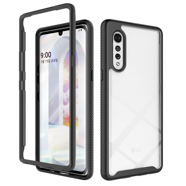 Black shockproof phone case with raised edges and shock-absorbing TPU sides