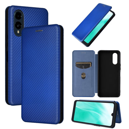 Carbon Fiber Texture Flip Leather Phone Case, For Fujitsu Arrows We3, For Fujitsu Arrows F-52E We2, For Fujitsu Arrows F-51E We2 Plus
