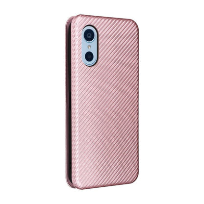Carbon Fiber Texture Flip Leather Phone Case, For Fujitsu Arrows We3, For Fujitsu Arrows F-52E We2, For Fujitsu Arrows F-51E We2 Plus