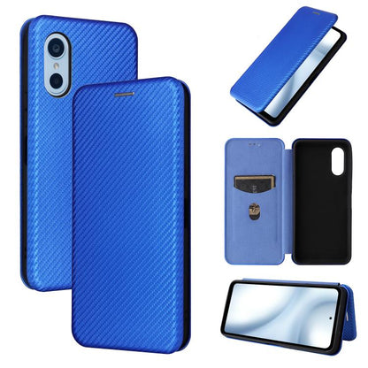 Carbon Fiber Texture Flip Leather Phone Case, For Fujitsu Arrows We3, For Fujitsu Arrows F-52E We2, For Fujitsu Arrows F-51E We2 Plus
