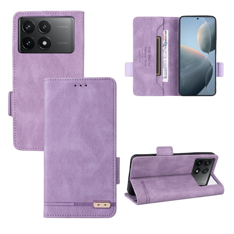 Magnetic Clasp Leather Phone Case, For Redmi Note 17 5G / 4G Global / 5G India 169.7mm, For Redmi Note 17 Pro+ 5G Global 163.4mm, For Redmi Turbo 5 Max / Poco X8 Pro Max 5G, For Redmi Note 15 Pro+ 5G 163.3mm / Poco M8 Pro 5G                            ...