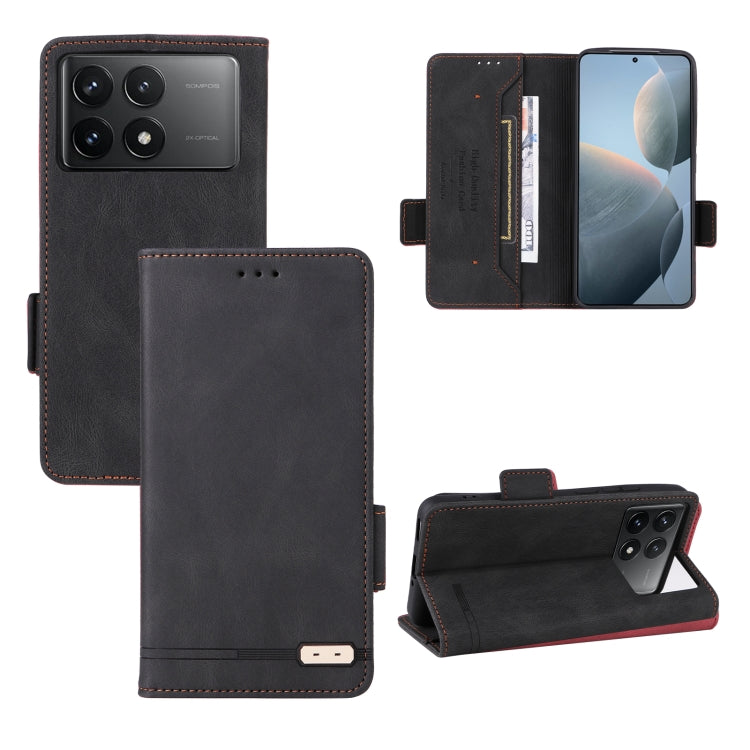 Magnetic Clasp Leather Phone Case, For Redmi Note 17 5G / 4G Global / 5G India 169.7mm, For Redmi Note 17 Pro+ 5G Global 163.4mm, For Redmi Turbo 5 Max / Poco X8 Pro Max 5G, For Redmi Note 15 Pro+ 5G 163.3mm / Poco M8 Pro 5G                            ...