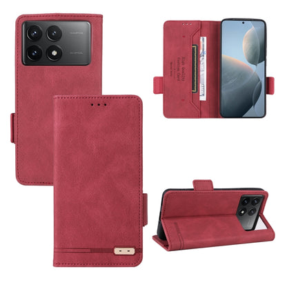 Magnetic Clasp Leather Phone Case, For Redmi Note 17 5G / 4G Global / 5G India 169.7mm, For Redmi Note 17 Pro+ 5G Global 163.4mm, For Redmi Turbo 5 Max / Poco X8 Pro Max 5G, For Redmi Note 15 Pro+ 5G 163.3mm / Poco M8 Pro 5G                            ...