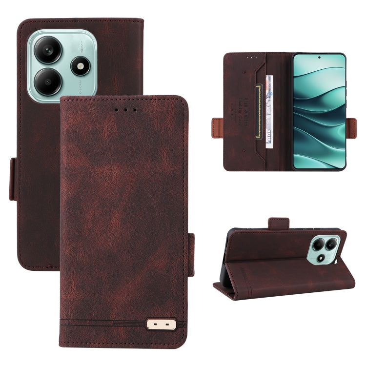 Magnetic Clasp Leather Phone Case, For Redmi Note 17 5G / 4G Global / 5G India 169.7mm, For Redmi Note 17 Pro+ 5G Global 163.4mm, For Redmi Turbo 5 Max / Poco X8 Pro Max 5G, For Redmi Note 15 Pro+ 5G 163.3mm / Poco M8 Pro 5G                            ...