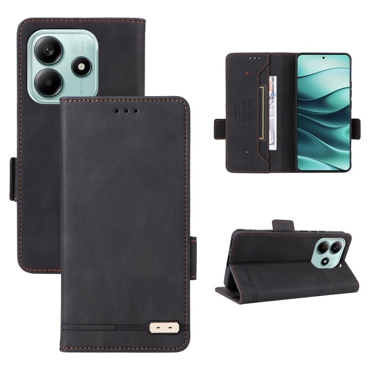 Magnetic Clasp Leather Phone Case, For Redmi Note 17 5G / 4G Global / 5G India 169.7mm, For Redmi Note 17 Pro+ 5G Global 163.4mm, For Redmi Turbo 5 Max / Poco X8 Pro Max 5G, For Redmi Note 15 Pro+ 5G 163.3mm / Poco M8 Pro 5G                            ...