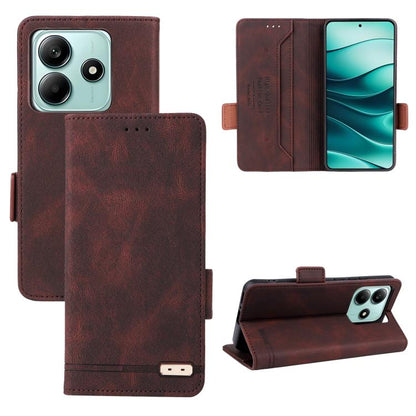 Magnetic Clasp Leather Phone Case, For Redmi Note 17 5G / 4G Global / 5G India 169.7mm, For Redmi Note 17 Pro+ 5G Global 163.4mm, For Redmi Turbo 5 Max / Poco X8 Pro Max 5G, For Redmi Note 15 Pro+ 5G 163.3mm / Poco M8 Pro 5G                            ...
