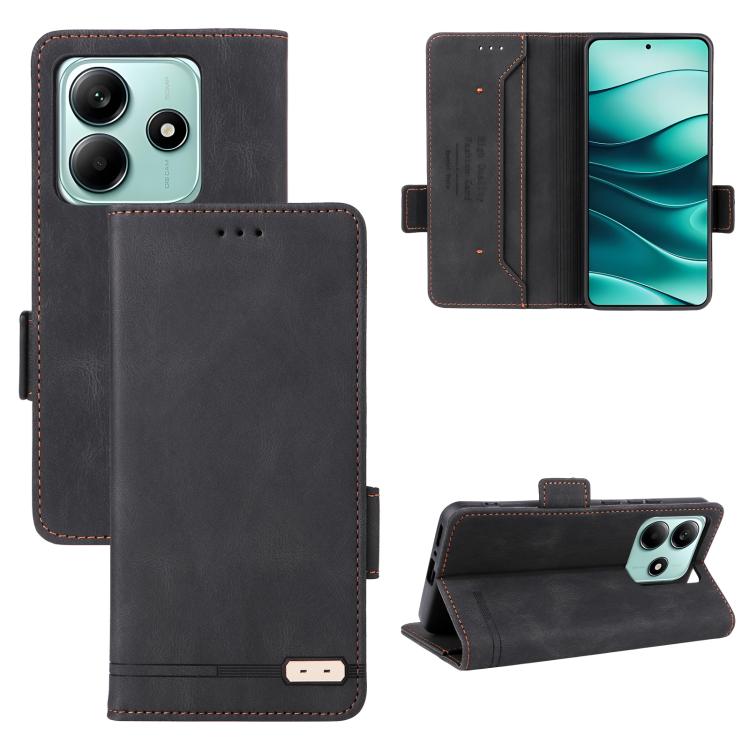 Magnetic Clasp Leather Phone Case, For Redmi Note 17 5G / 4G Global / 5G India 169.7mm, For Redmi Note 17 Pro+ 5G Global 163.4mm, For Redmi Turbo 5 Max / Poco X8 Pro Max 5G, For Redmi Note 15 Pro+ 5G 163.3mm / Poco M8 Pro 5G                            ...