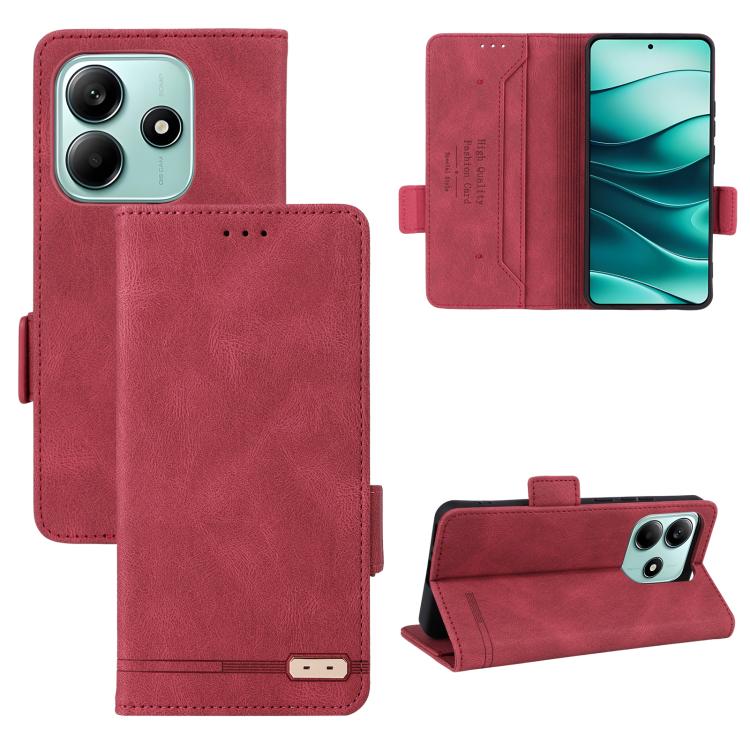 Magnetic Clasp Leather Phone Case, For Redmi Note 17 5G / 4G Global / 5G India 169.7mm, For Redmi Note 17 Pro+ 5G Global 163.4mm, For Redmi Turbo 5 Max / Poco X8 Pro Max 5G, For Redmi Note 15 Pro+ 5G 163.3mm / Poco M8 Pro 5G                            ...