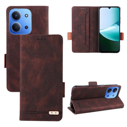 Magnetic Clasp Leather Phone Case, For Redmi Note 17 5G / 4G Global / 5G India 169.7mm, For Redmi Note 17 Pro+ 5G Global 163.4mm, For Redmi Turbo 5 Max / Poco X8 Pro Max 5G, For Redmi Note 15 Pro+ 5G 163.3mm / Poco M8 Pro 5G                            ...