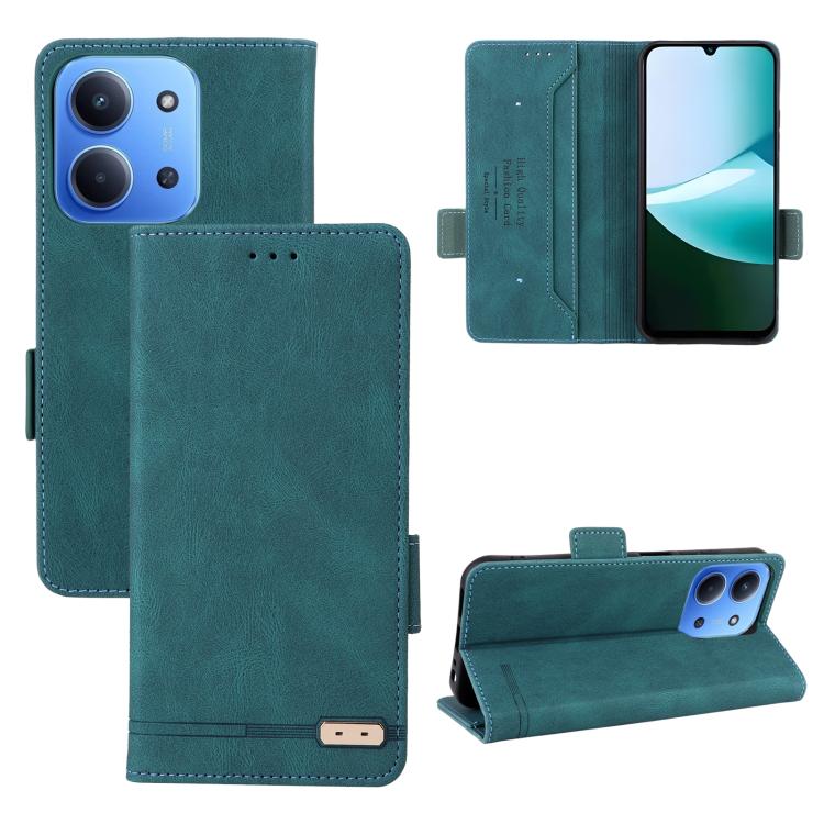 Magnetic Clasp Leather Phone Case, For Redmi Note 17 5G / 4G Global / 5G India 169.7mm, For Redmi Note 17 Pro+ 5G Global 163.4mm, For Redmi Turbo 5 Max / Poco X8 Pro Max 5G, For Redmi Note 15 Pro+ 5G 163.3mm / Poco M8 Pro 5G                            ...