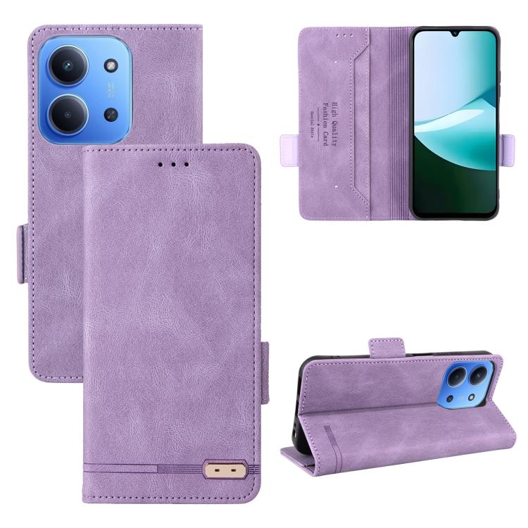 Magnetic Clasp Leather Phone Case, For Redmi Note 17 5G / 4G Global / 5G India 169.7mm, For Redmi Note 17 Pro+ 5G Global 163.4mm, For Redmi Turbo 5 Max / Poco X8 Pro Max 5G, For Redmi Note 15 Pro+ 5G 163.3mm / Poco M8 Pro 5G                            ...
