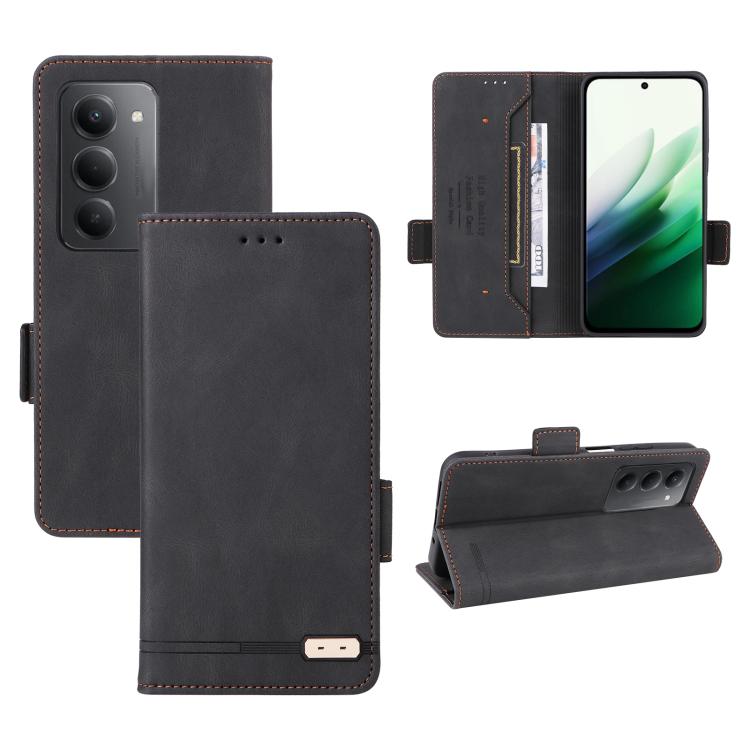 Magnetic Clasp Leather Phone Case, For Redmi Note 17 5G / 4G Global / 5G India 169.7mm, For Redmi Note 17 Pro+ 5G Global 163.4mm, For Redmi Turbo 5 Max / Poco X8 Pro Max 5G, For Redmi Note 15 Pro+ 5G 163.3mm / Poco M8 Pro 5G                            ...