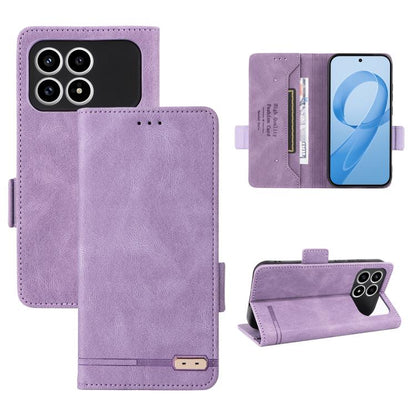 Magnetic Clasp Leather Phone Case, For Redmi Note 17 5G / 4G Global / 5G India 169.7mm, For Redmi Note 17 Pro+ 5G Global 163.4mm, For Redmi Turbo 5 Max / Poco X8 Pro Max 5G, For Redmi Note 15 Pro+ 5G 163.3mm / Poco M8 Pro 5G                            ...
