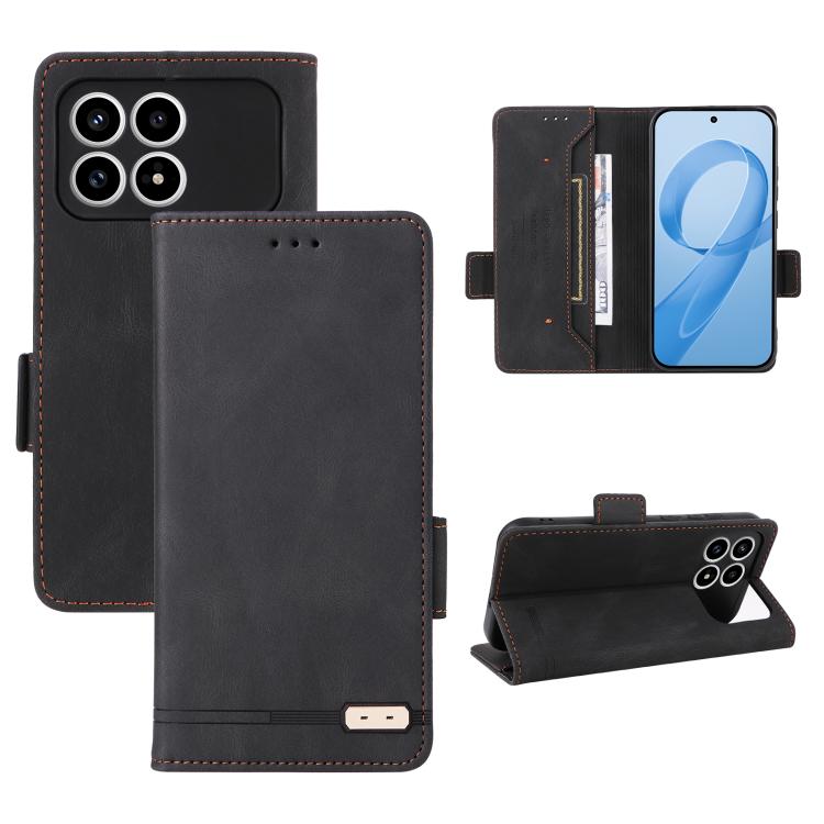 Magnetic Clasp Leather Phone Case, For Redmi Note 17 5G / 4G Global / 5G India 169.7mm, For Redmi Note 17 Pro+ 5G Global 163.4mm, For Redmi Turbo 5 Max / Poco X8 Pro Max 5G, For Redmi Note 15 Pro+ 5G 163.3mm / Poco M8 Pro 5G                            ...