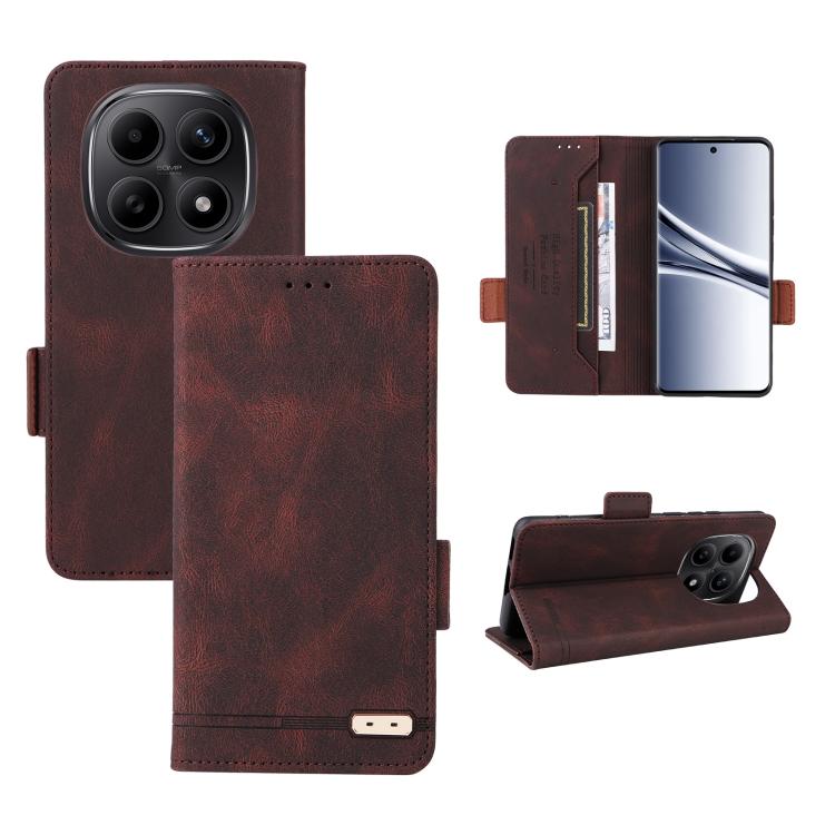 Magnetic Clasp Leather Phone Case, For Redmi Note 17 5G / 4G Global / 5G India 169.7mm, For Redmi Note 17 Pro+ 5G Global 163.4mm, For Redmi Turbo 5 Max / Poco X8 Pro Max 5G, For Redmi Note 15 Pro+ 5G 163.3mm / Poco M8 Pro 5G                            ...
