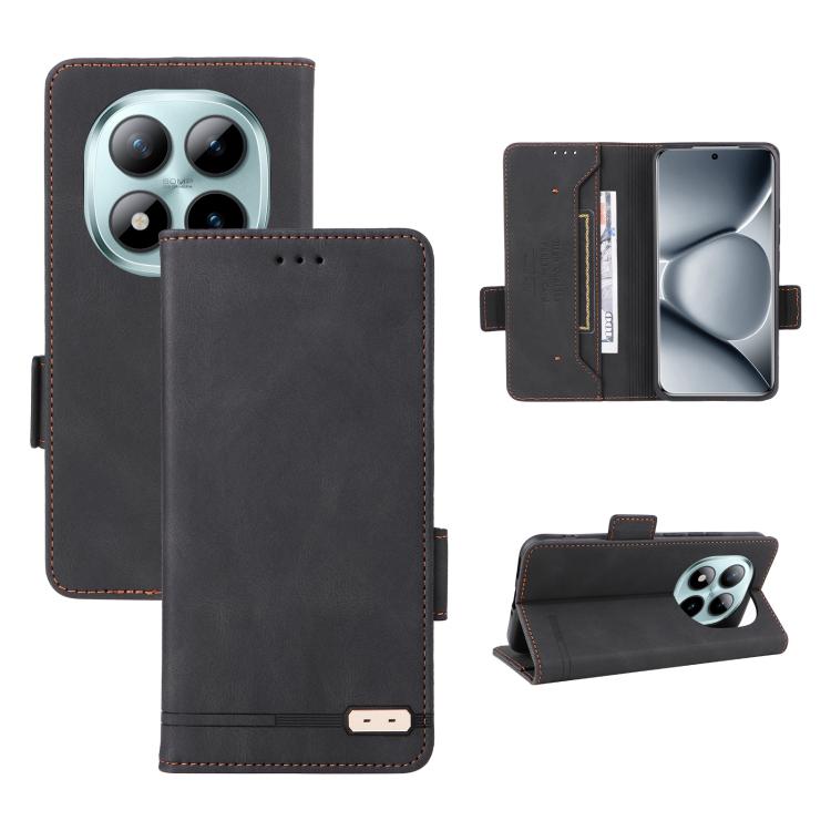 Magnetic Clasp Leather Phone Case, For Redmi Note 17 5G / 4G Global / 5G India 169.7mm, For Redmi Note 17 Pro+ 5G Global 163.4mm, For Redmi Turbo 5 Max / Poco X8 Pro Max 5G, For Redmi Note 15 Pro+ 5G 163.3mm / Poco M8 Pro 5G                            ...