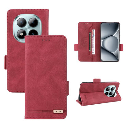 Magnetic Clasp Leather Phone Case, For Redmi Note 17 5G / 4G Global / 5G India 169.7mm, For Redmi Note 17 Pro+ 5G Global 163.4mm, For Redmi Turbo 5 Max / Poco X8 Pro Max 5G, For Redmi Note 15 Pro+ 5G 163.3mm / Poco M8 Pro 5G                            ...