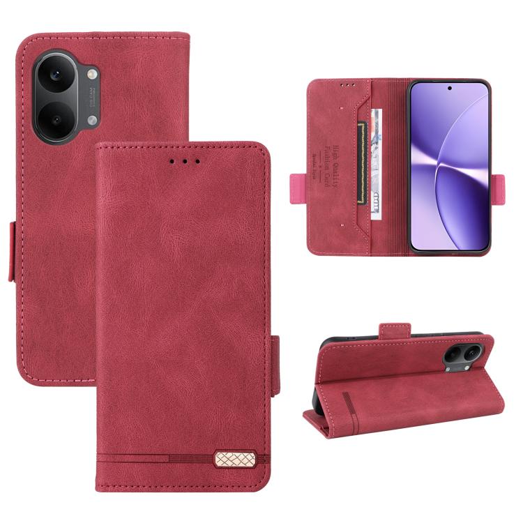 Magnetic Clasp Leather Phone Case, For Redmi Note 17 5G / 4G Global / 5G India 169.7mm, For Redmi Note 17 Pro+ 5G Global 163.4mm, For Redmi Turbo 5 Max / Poco X8 Pro Max 5G, For Redmi Note 15 Pro+ 5G 163.3mm / Poco M8 Pro 5G                            ...