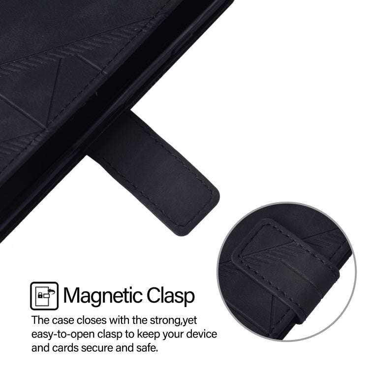 Crossbody 3D Embossed Flip Leather Phone Case, For vivo X100 Pro, For vivo X100