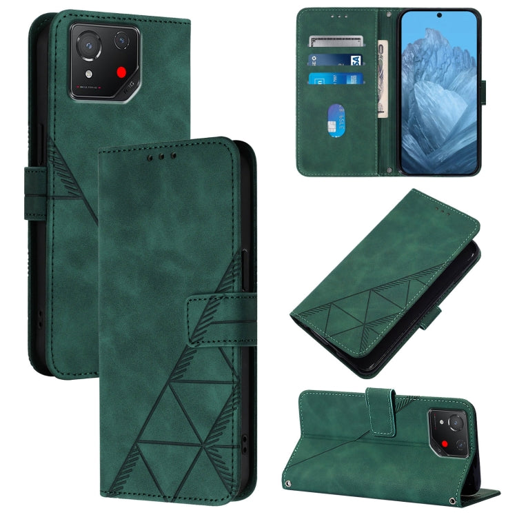 Crossbody 3D Embossed Flip Leather Phone Case, For Asus Zenfone 12 Ultra, For Asus ROG Phone 9 / 9 Pro, For Asus Zenfone 11 Ultra, For Asus ROG Phone 8
