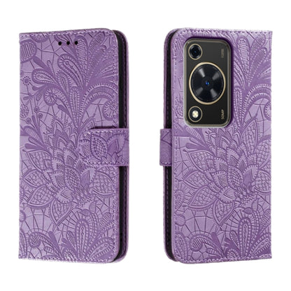 Lace Flower Embossing Flip Leather Phone Case, For Huawei Enjoy 70 Pro, For Huawei Enjoy 70, For Huawei Nova 12 Pro, For Huawei Nova 12
