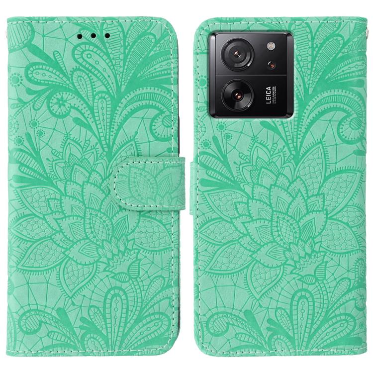Lace Flower Embossing Flip Leather Phone Case, For Xiaomi 13T / 13T Pro