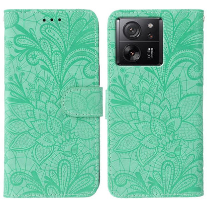 Lace Flower Embossing Flip Leather Phone Case, For Xiaomi 13T / 13T Pro